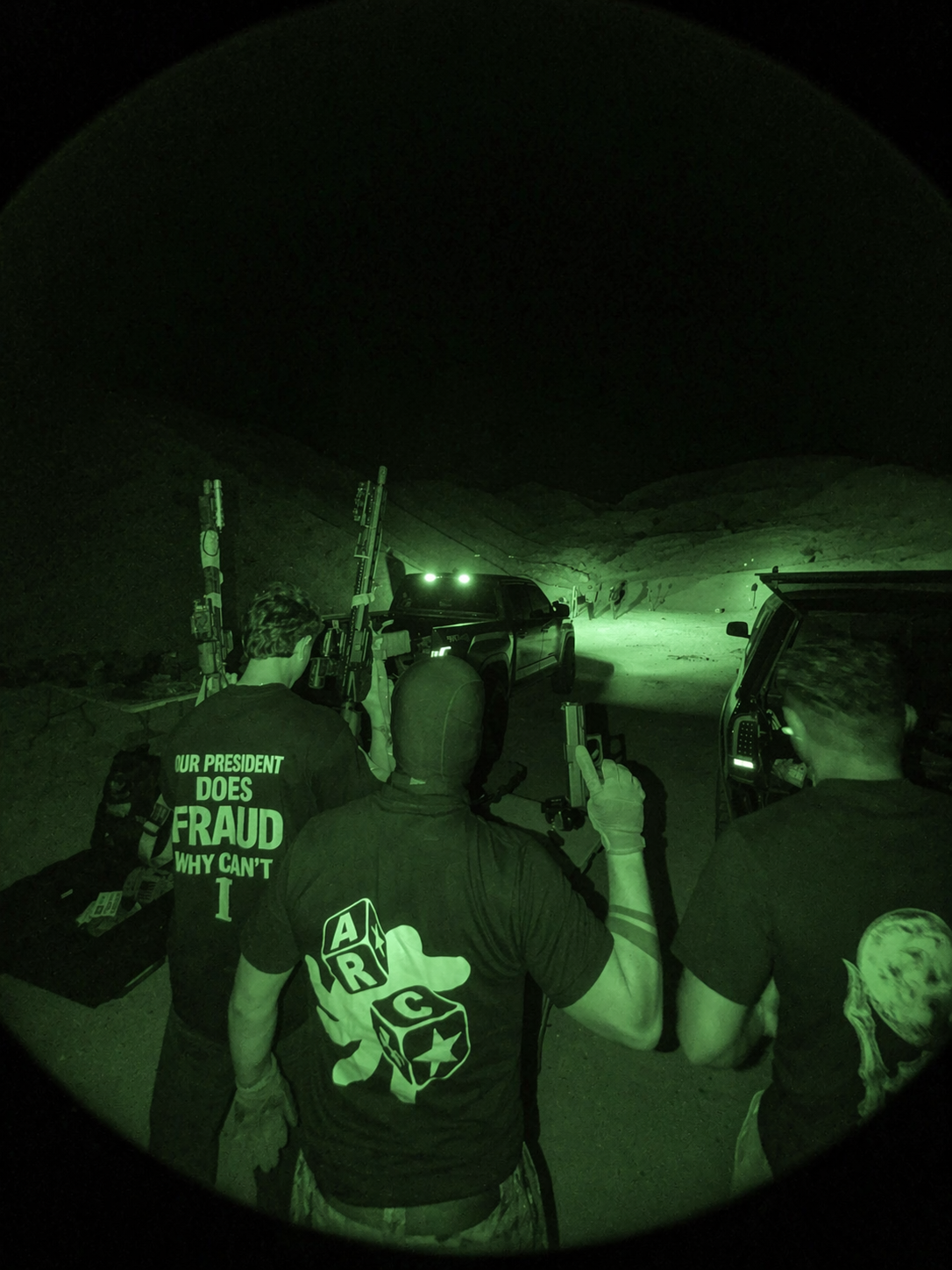ARC crew at a night session